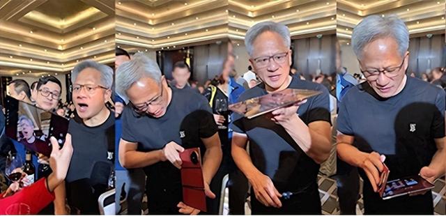 黄仁勋亲试华为三折叠屏手机，大赞其创新魅力