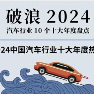 2024中国汽车行业十大年度热点 | 破浪2024——汽车行业10个十大年度盘点（一）