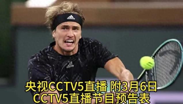 郑钦文再次出战！央视CCTV5直播，附3月6日CCTV5直播节目预告表