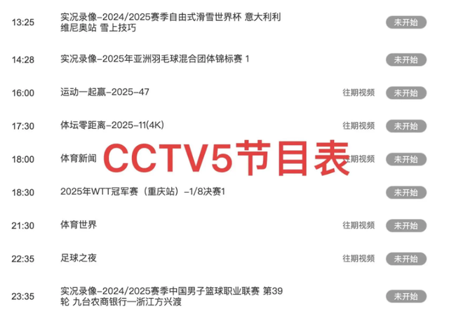 今晚！央视5套CCTV5、CCTV5+直播节目预告 附:赛场王者荣耀攻略