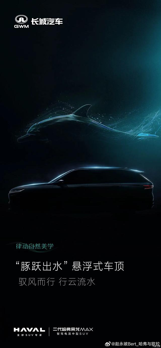 哈弗枭龙MAX 闪钻尾灯悬浮车顶，“丁达尔之光”点阵大灯，心动了