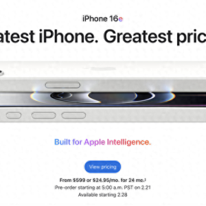128GB/4499元起！iPhone 16e：今年最便宜的苹果手机