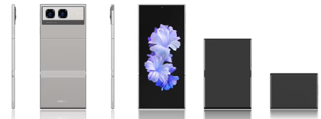 传音横、竖三折叠手机曝光，采用轻薄设计理念