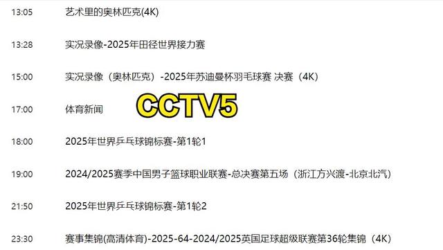 5月17日今天晚上19：00中央五套CCTV5、CCTV5+重要赛事节目预告！